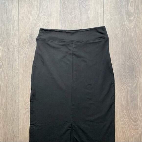 Revolve LNA Harley Skirt Pencil Mini Slit Black High Waist Bodycon Jersey XS - Picture 9 of 16